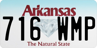 AR license plate 716WMP