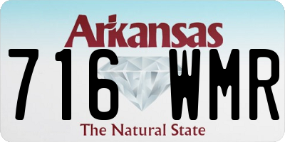 AR license plate 716WMR