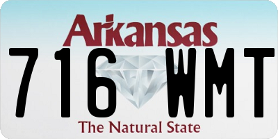 AR license plate 716WMT