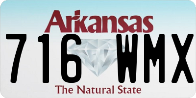 AR license plate 716WMX