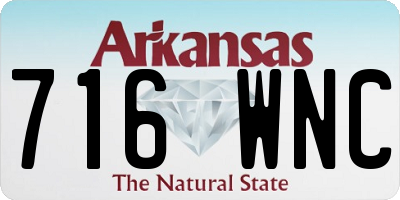 AR license plate 716WNC