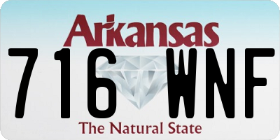 AR license plate 716WNF