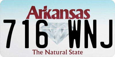 AR license plate 716WNJ