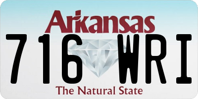 AR license plate 716WRI