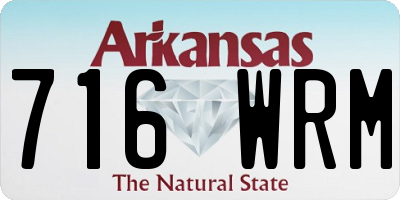 AR license plate 716WRM