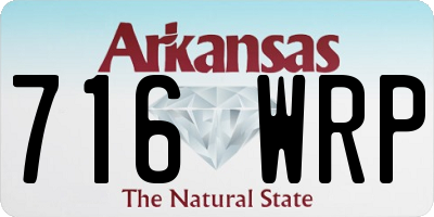 AR license plate 716WRP