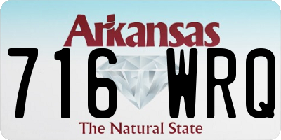 AR license plate 716WRQ