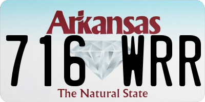 AR license plate 716WRR