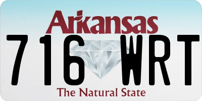 AR license plate 716WRT
