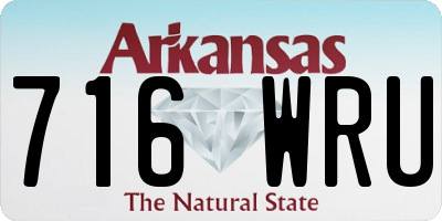 AR license plate 716WRU