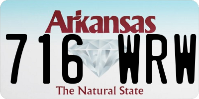 AR license plate 716WRW