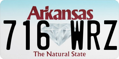 AR license plate 716WRZ