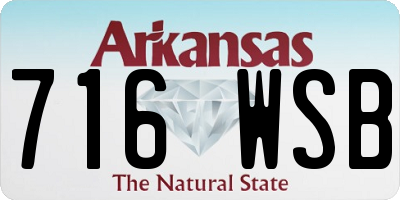 AR license plate 716WSB