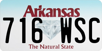 AR license plate 716WSC