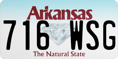 AR license plate 716WSG