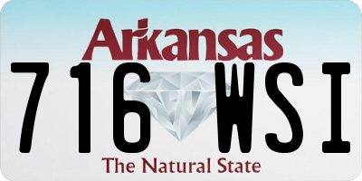 AR license plate 716WSI