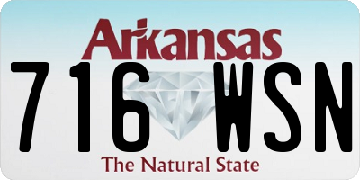 AR license plate 716WSN