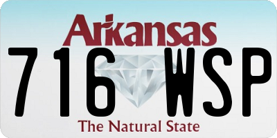 AR license plate 716WSP