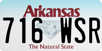 AR license plate 716WSR