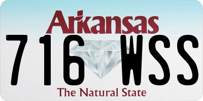 AR license plate 716WSS