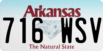 AR license plate 716WSV