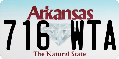 AR license plate 716WTA