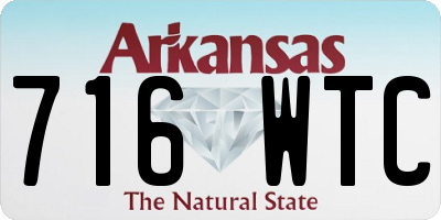 AR license plate 716WTC