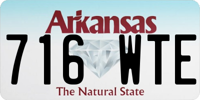 AR license plate 716WTE