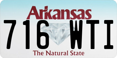 AR license plate 716WTI