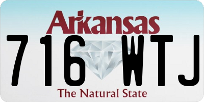 AR license plate 716WTJ