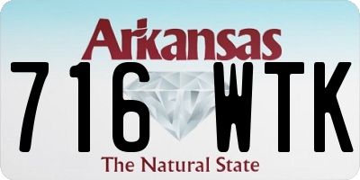 AR license plate 716WTK
