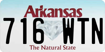 AR license plate 716WTN