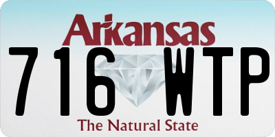AR license plate 716WTP