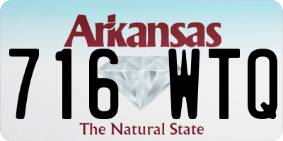 AR license plate 716WTQ