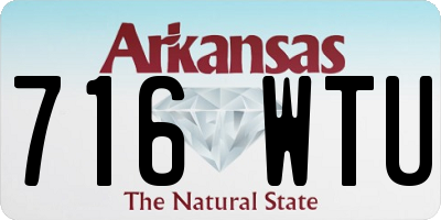 AR license plate 716WTU