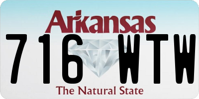 AR license plate 716WTW