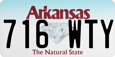AR license plate 716WTY