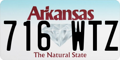 AR license plate 716WTZ