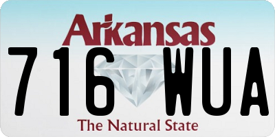 AR license plate 716WUA