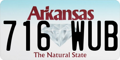 AR license plate 716WUB