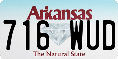 AR license plate 716WUD