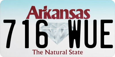 AR license plate 716WUE