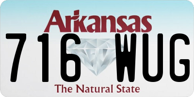 AR license plate 716WUG