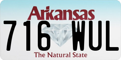 AR license plate 716WUL