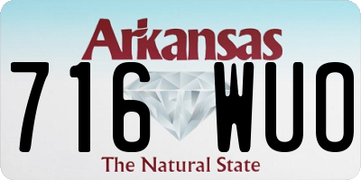 AR license plate 716WUO