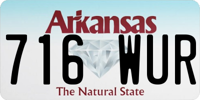 AR license plate 716WUR