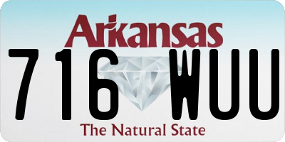 AR license plate 716WUU