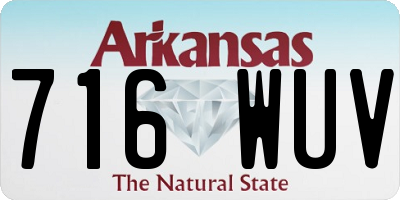 AR license plate 716WUV