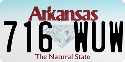AR license plate 716WUW