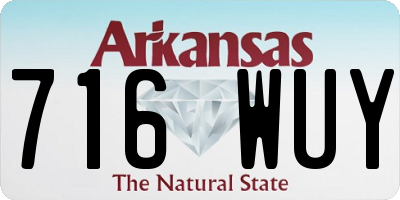 AR license plate 716WUY